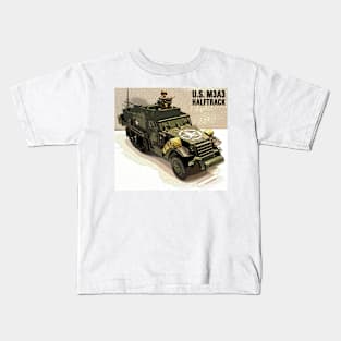 U.S. M3A3 Halftrack (Right Side) Kids T-Shirt